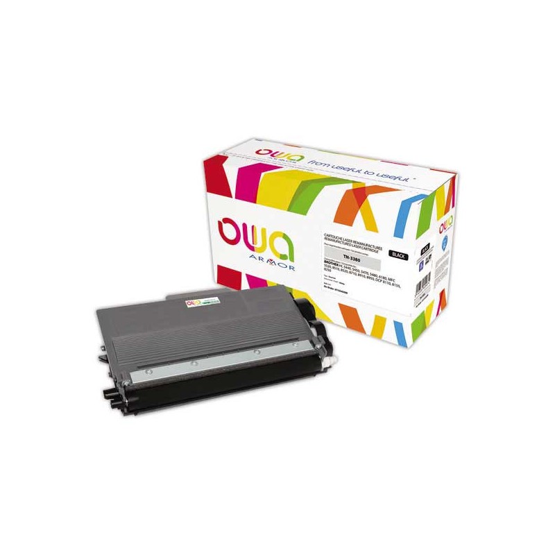 Toner BROTHER TN3380 noir compatible ARMOR  - Fiducial
