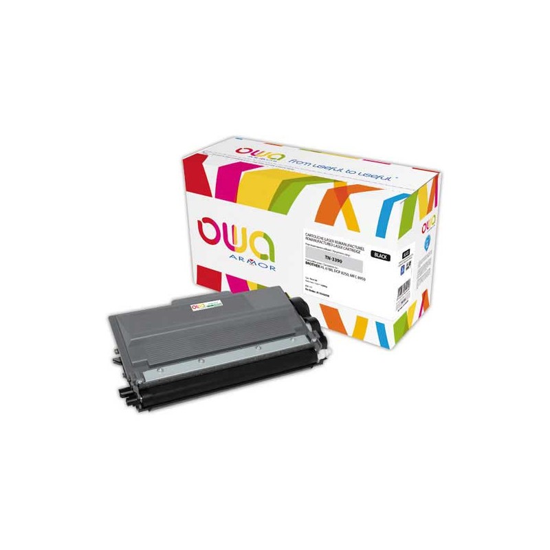 Toner ARMOR équiv. BROTHER TN3390 noir  - Fiducial