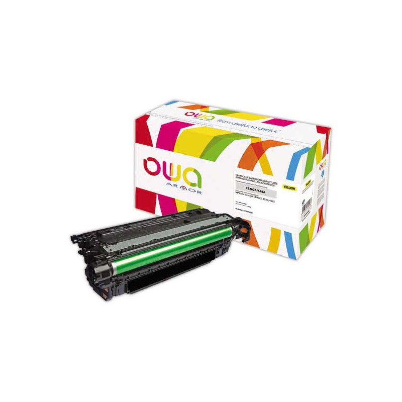 Toner ARMOR jaune compatible HP CE262A  - Fiducial