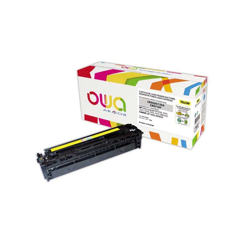 Toner ARMOR jaune compatible HP 125A  - Fiducial
