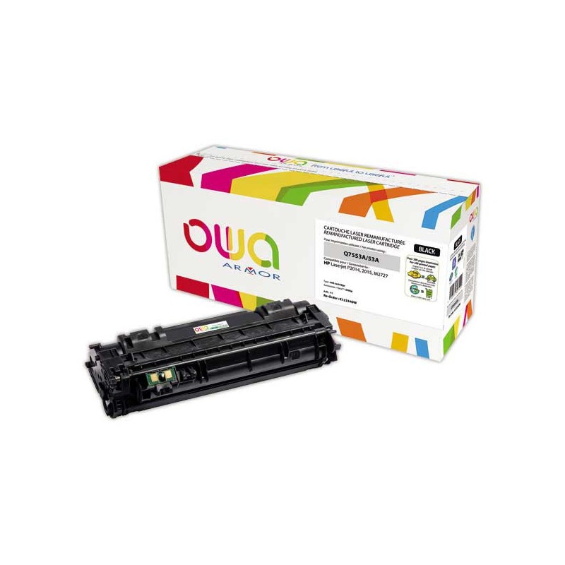 Toner ARMOR noir compatible HP Q7553A  - Fiducial