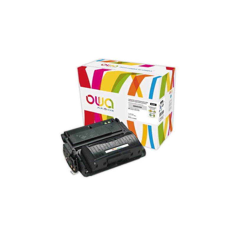Toner ARMOR noir compatible HP Q5942A  - Fiducial