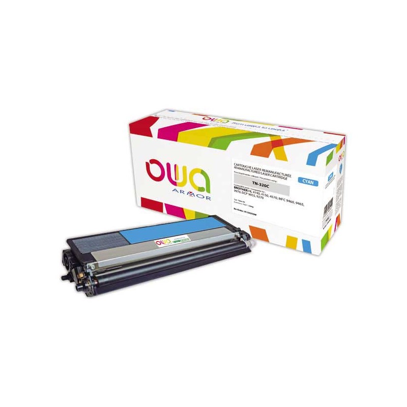 Toner ARMOR équiv. BROTHER TN320C cyan  - Fiducial