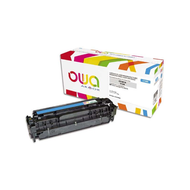 Toner ARMOR cyan compatible HP 312A  - Fiducial