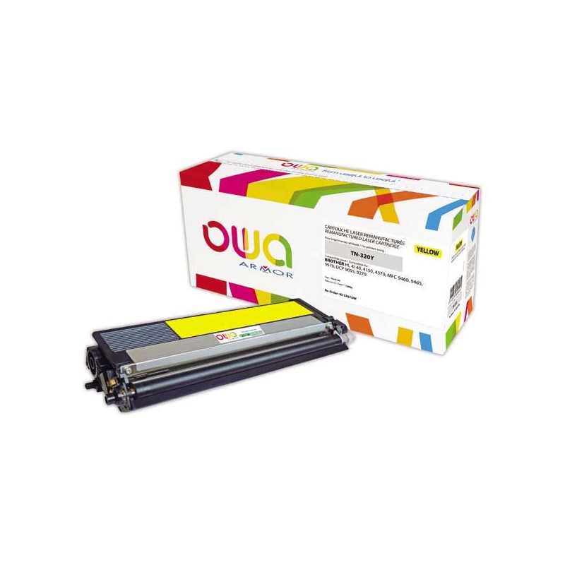 Toner ARMOR équiv. BROTHER TN320Y jaune  - Fiducial