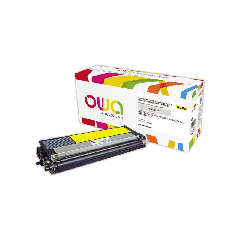 Toner BROTHER TN325Y jaune compatible ARMOR  - Fiducial