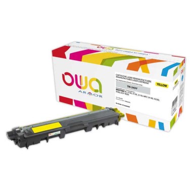 Toner ARMOR équiv. BROTHER TN241Y / TN245Y jaune  - Fiducial