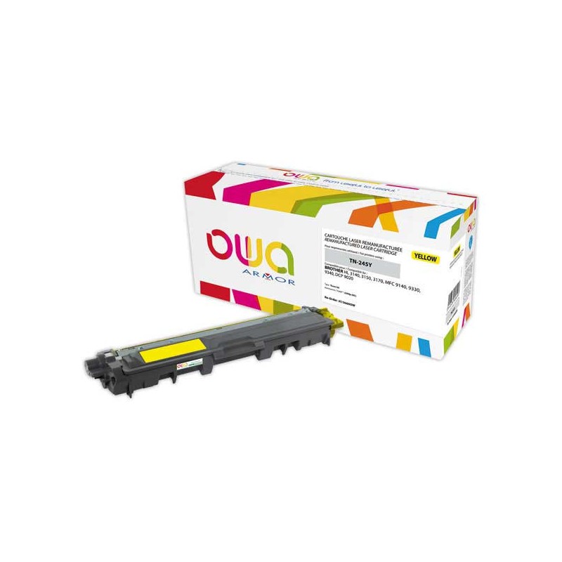 Toner ARMOR équiv. BROTHER TN241Y / TN245Y jaune  - Fiducial