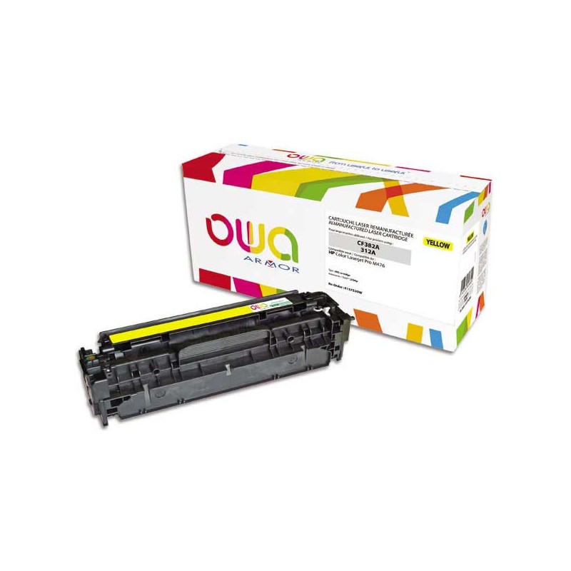 Toner ARMOR jaune compatible HP 312A  - Fiducial