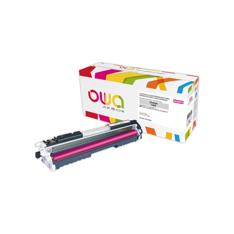 Toner OWA équivalent HP 130A - CF353A magenta  - Fiducial