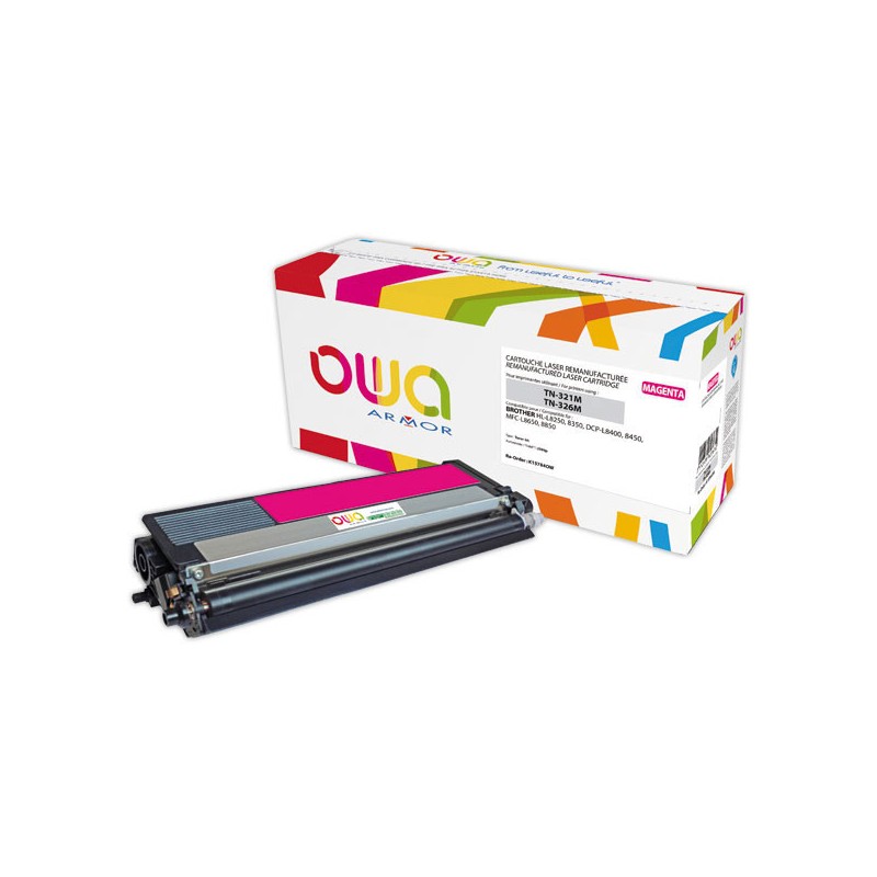 Toner ARMOR équiv. BROTHER TN321 / TN326 magenta  - Fiducial