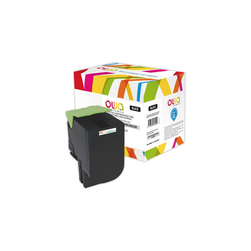 Toner LEXMARK 802 noir 80C2SK0 compatible ARMOR  - Fiducial