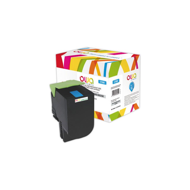 Toner LEXMARK 802 cyan 80C2SC0 compatible ARMOR  - Fiducial
