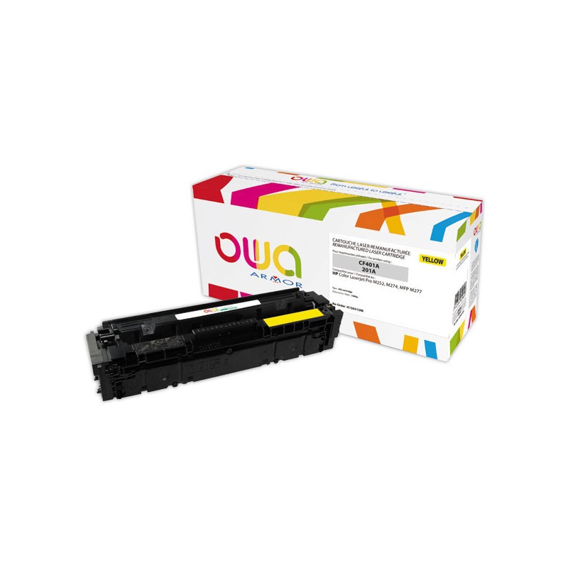 Toner ARMOR jaune compatible HP CF402A  - Fiducial