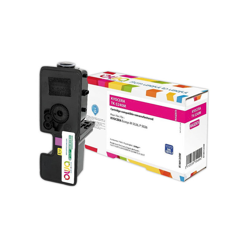 Toner ARMOR équivalent KYOCERA TK5240 magenta  - Fiducial