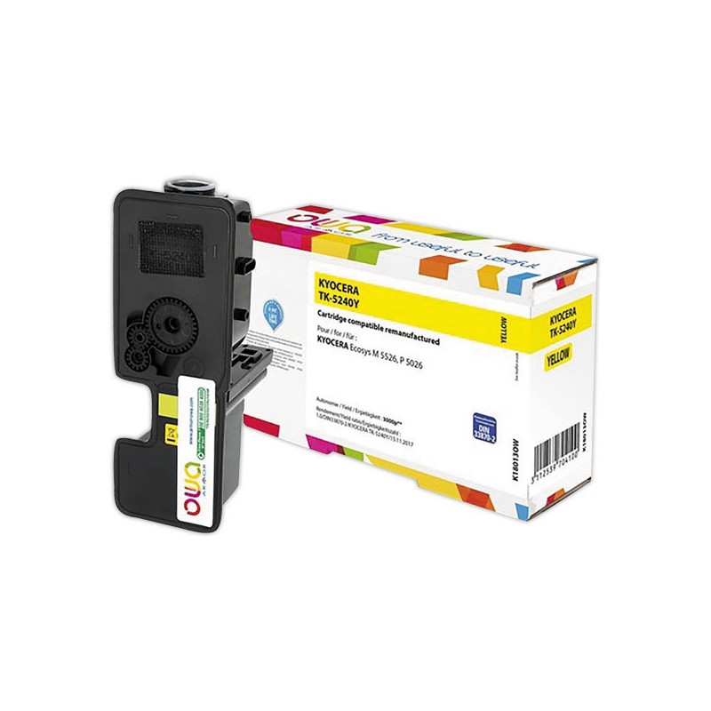 Toner ARMOR équivalent KYOCERA TK5240 jaune  - Fiducial