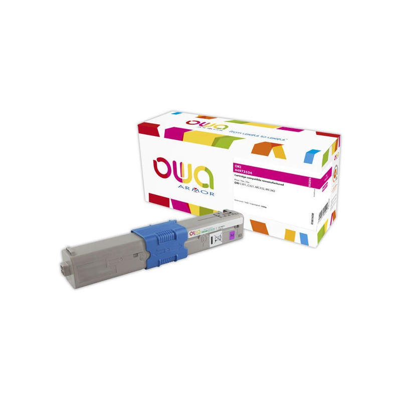 Toner ARMOR équiv. OKI 44973534 magenta  - Fiducial