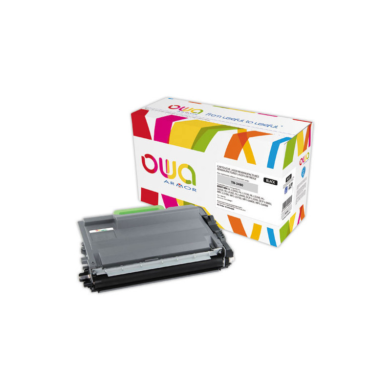 Toner équiv. BROTHER TN3480 noir OWA  - Fiducial