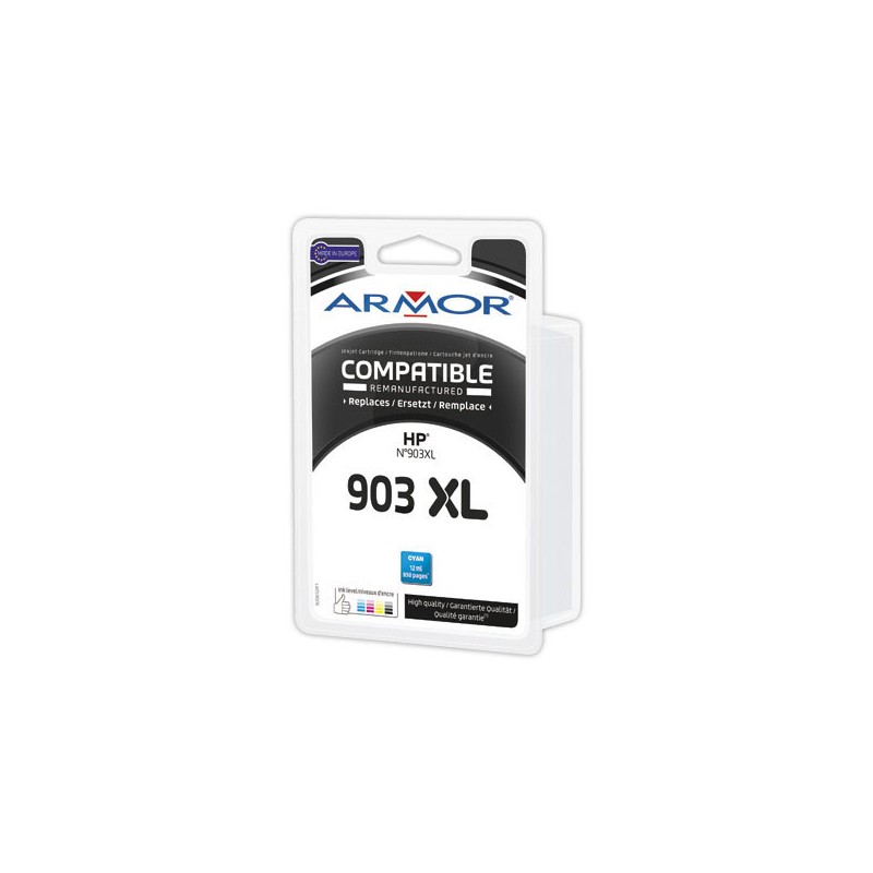 Cartouche d'encre ARMOR cyan compatibleHP 903XL  - Fiducial