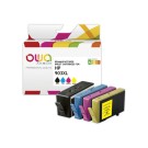 Pack 4 cartouches Jet d'encre Noir et couleurs OWA K10451OW compatible  - Fiducial
