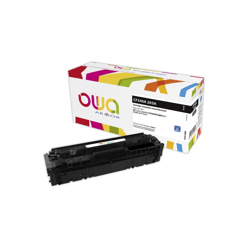 Toner ARMOR noir compatible HP CF540A  - Fiducial