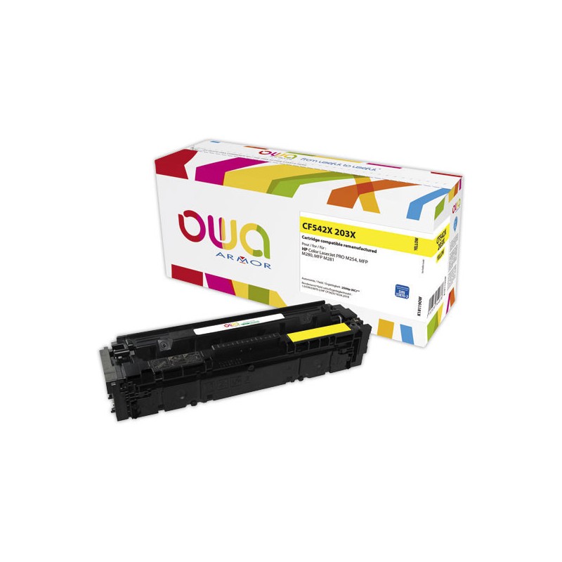 Toner ARMOR jaune compatible HP 203X  - Fiducial