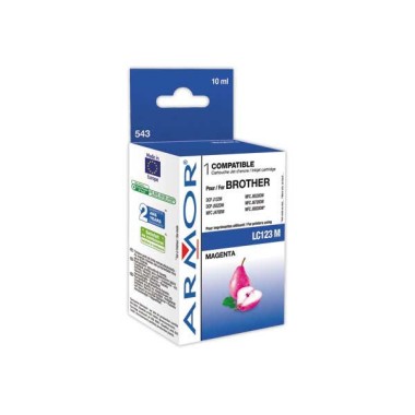 Cartouche ARMOR équiv. BROTHER LC123M magenta  - Fiducial