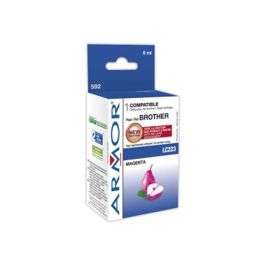 Cartouche BROTHER LC223M ARMOR - Magenta  - Fiducial