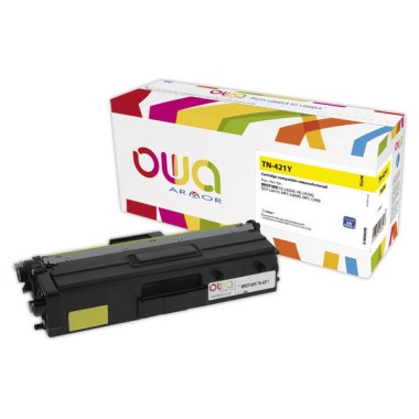 Toner ARMOR équiv. BROTHER TN421 jaune  - Fiducial