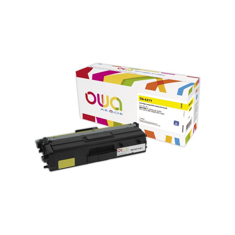 Toner ARMOR équiv. BROTHER TN421 jaune  - Fiducial