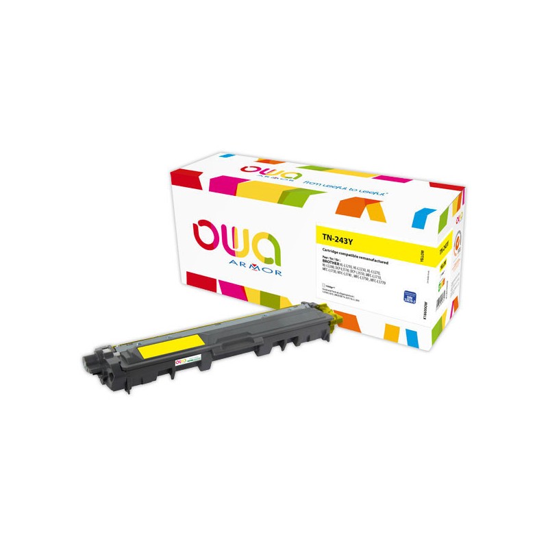 Toner ARMOR équiv. Brother TN243 Jaune  - Fiducial