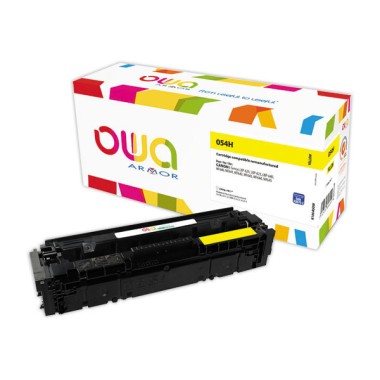Toner ARMOR jaune compatible CANON 054H  - Fiducial