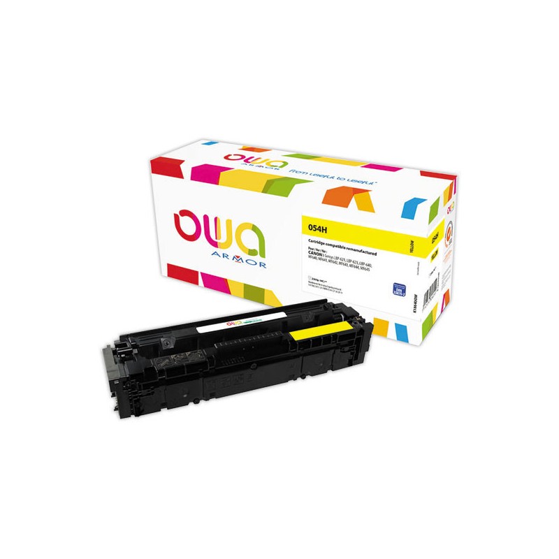 Toner ARMOR jaune compatible CANON 054H  - Fiducial