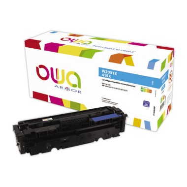 Toner ARMOR cyan compatible HP 415X W2031X  - Fiducial