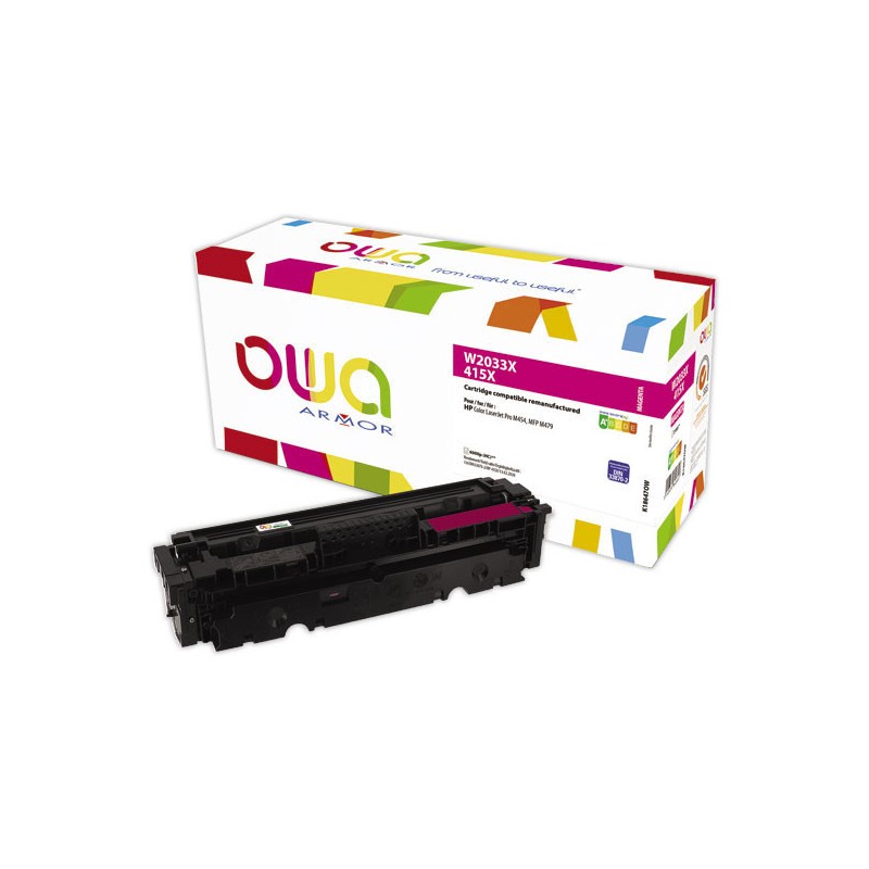 Toner ARMOR magenta compatible HP 415XW2033X  - Fiducial