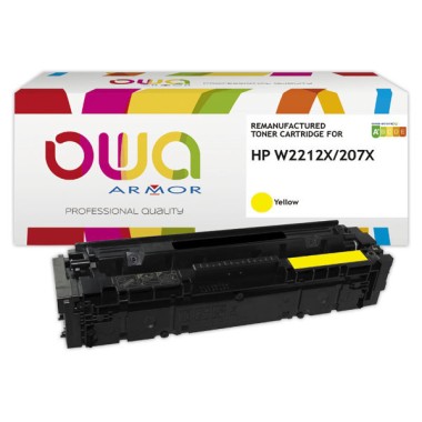 Toner ARMOR jaune compatible HP 207X W2212X  - Fiducial