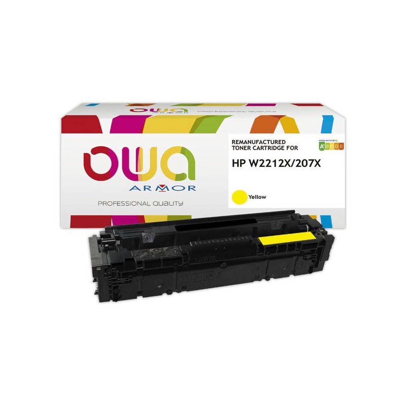 Toner ARMOR jaune compatible HP 207X W2212X  - Fiducial