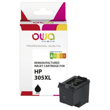Cartouche d'encre ARMOR noire compatible HP305XL  - Fiducial