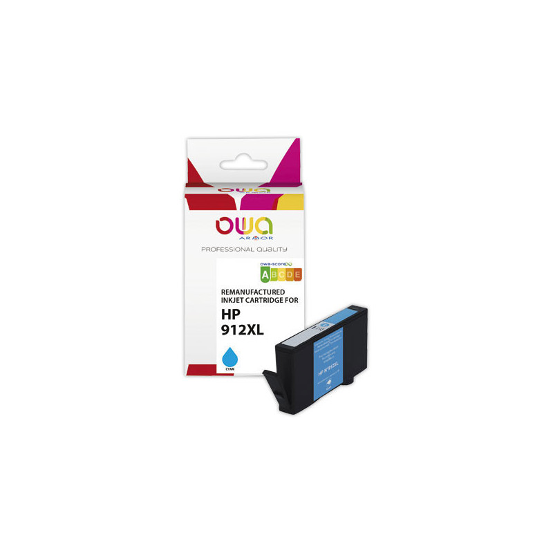 Cartouche d'encre ARMOR cyan compatible HP912XL  - Fiducial