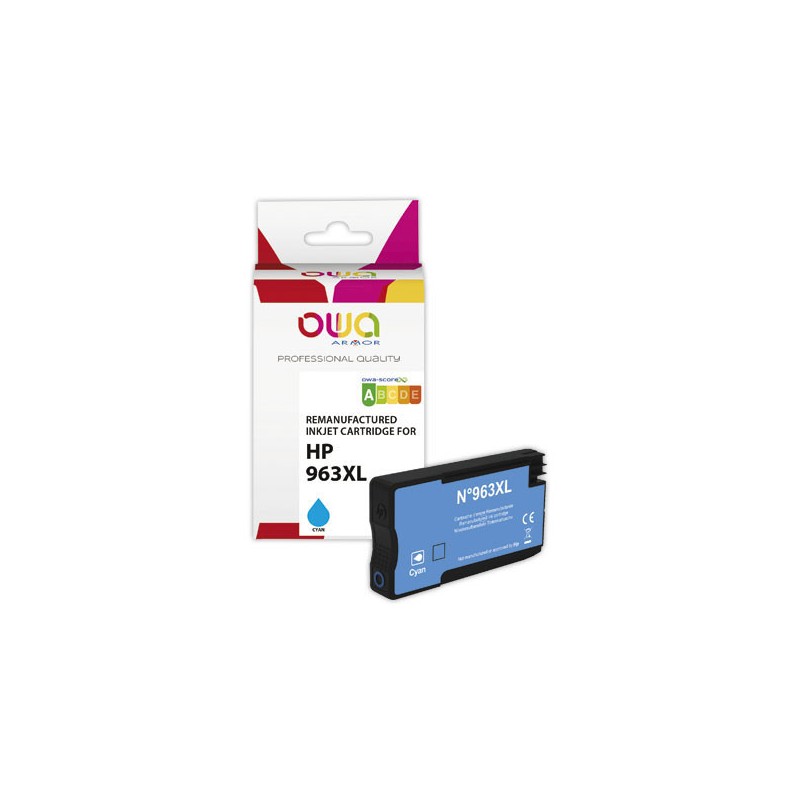 Cartouche d'encre ARMOR cyan compatible HP963XL  - Fiducial