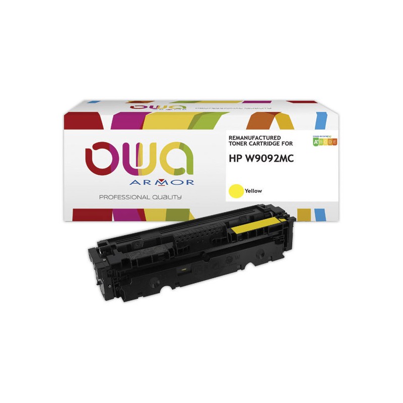 Toner OWA équivalent HP W9092MC Jaune  - Fiducial