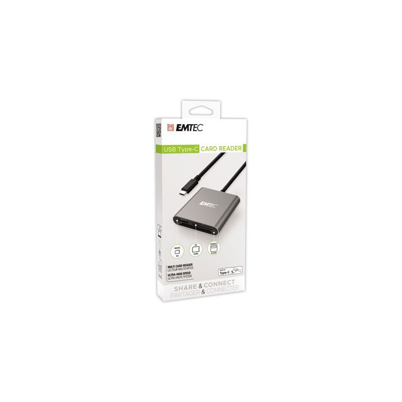 Lecteur de cartes Emtec Type-C Pro T610C  - Fiducial
