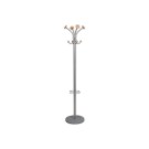 Portemanteau Vienna 4 doubles patères-Alu et bois  - Fiducial