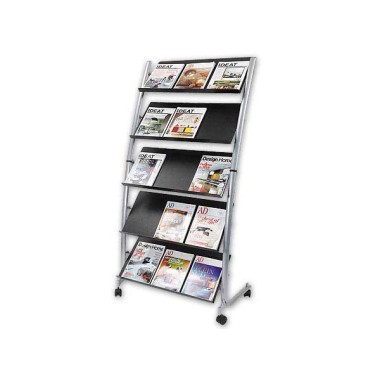 Présentoir 5 tablettes 15 documents A4alu  - Fiducial