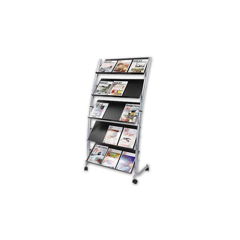 Présentoir 5 tablettes 15 documents A4alu  - Fiducial