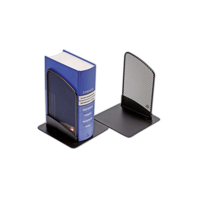 Serre-livres Mesh en métal noir  - Fiducial