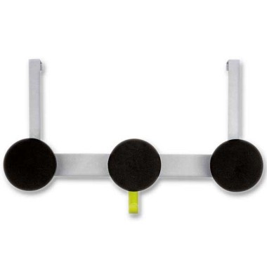 Patère de porte Trio en métal et polypropylène 3 patères  - Fiducial