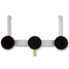 Patère de porte Trio en métal et polypropylène 3 patères  - Fiducial
