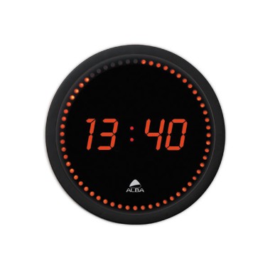 Horloge murale LED ronde seconde défilante  - Fiducial