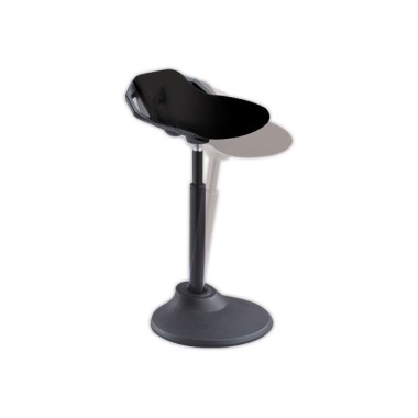 Tabouret ergonomique à bascule Flexy noir  - Fiducial